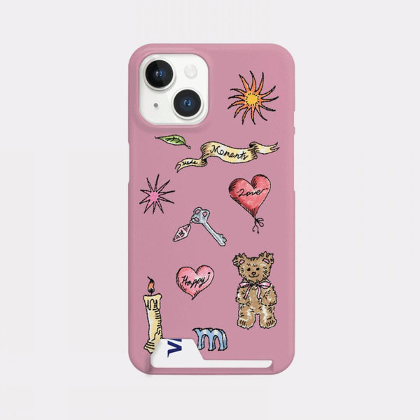 [Mademoment] Vintage Drawing Pattern Design Phone Case