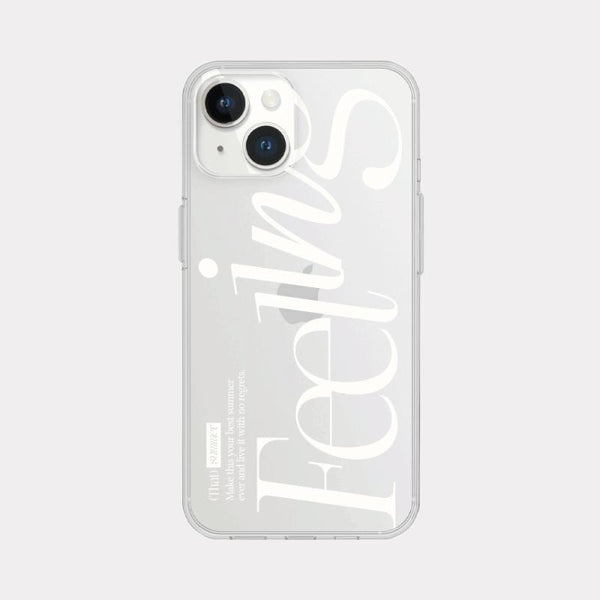 [Mademoment] That Summer Lettering Design Clear Phone Case (3 Types)