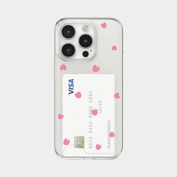 [Mademoment] Mini Fruit Pattern Design Clear Phone Case (3 Types)