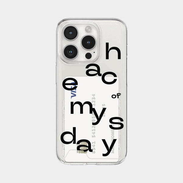 [Mademoment] Each Of Day Design Clear Phone Case (3 Types)