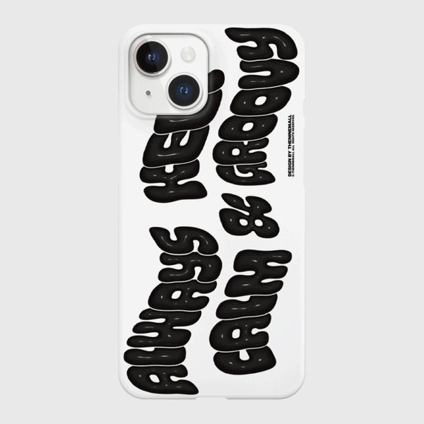 [THENINEMALL] Calm And Groovy Hard Phone Case (2 types)