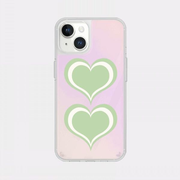 [Mademoment] Coloring Green Design Glossy Mirror Phone