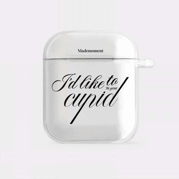 [Mademoment] Your Cupid Lettering Design Clear AirPods Case