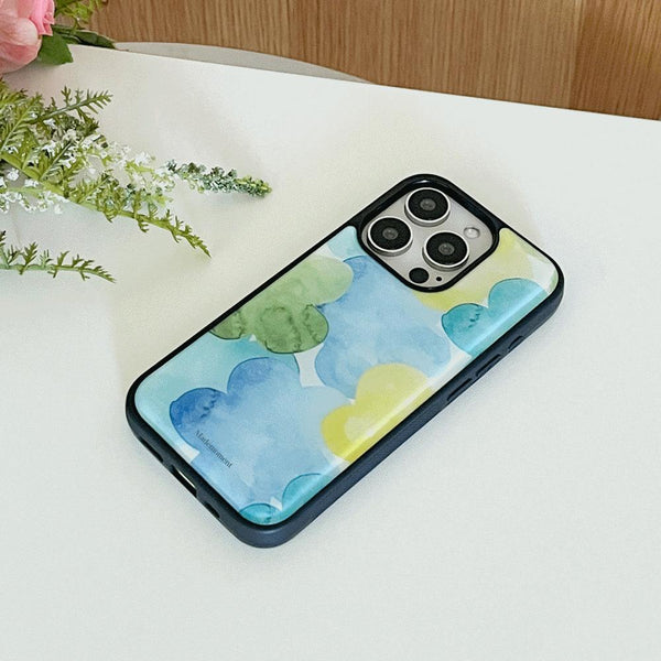 [Mademoment] Dreamy Pond Splash Design Bumper Phone Case