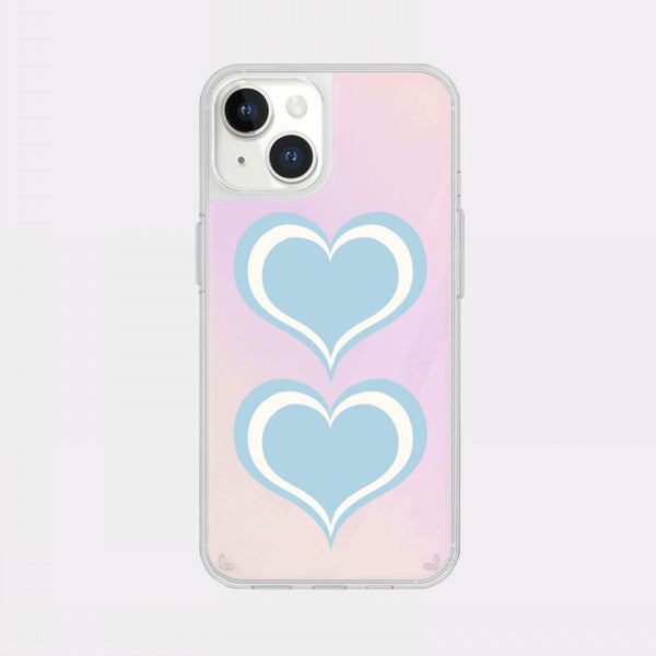 [Mademoment] Coloring Blue Design Glossy Mirror Phone