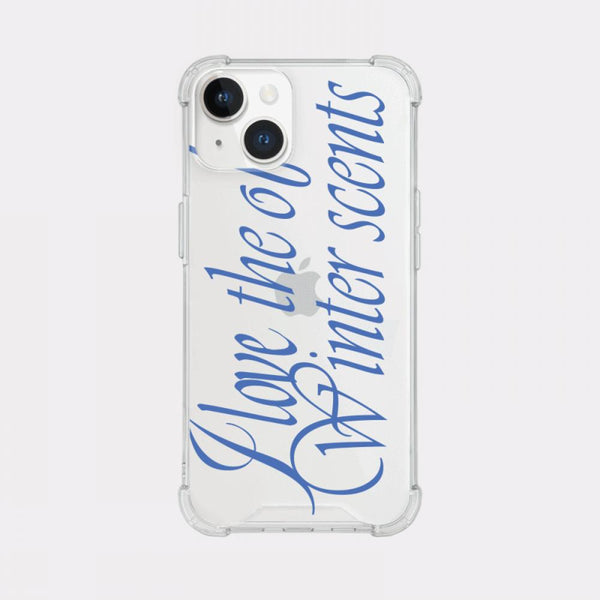 [Mademoment] Love The Scents Lettering Design Clear Phone Case (3 Types)