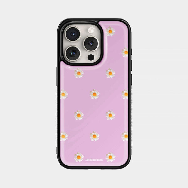 [Mademoment] Pure Daisy Pattern Design Bumper Phone Case