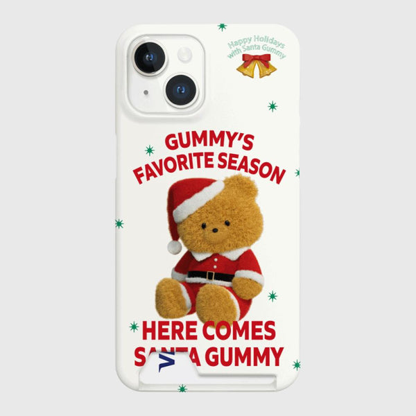 [THENINEMALL] Here Comes Santa Gummy Hard Phone Case (2 types)