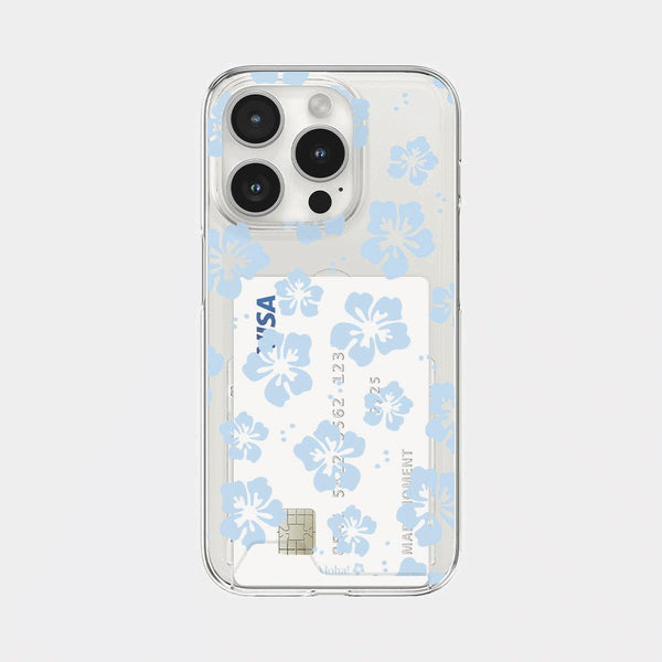 [Mademoment] Aloha Flower Design Clear Phone Case (3 Types)