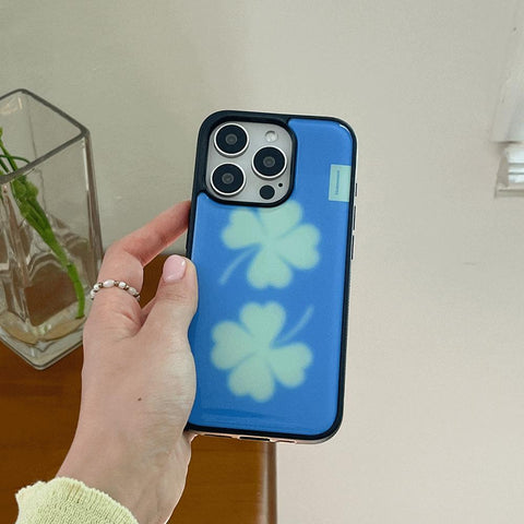 [Mademoment] Lucky Clover Design Bumper Phone Case