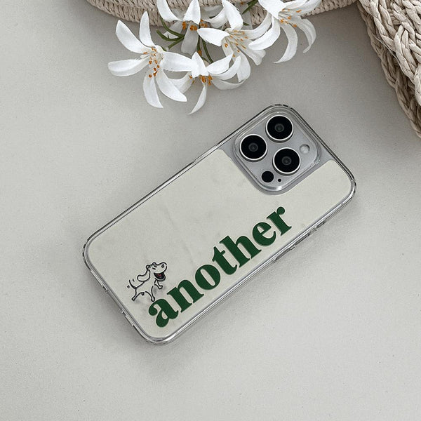 [Mademoment] Another Dog Design Glossy Mirror Phone Case