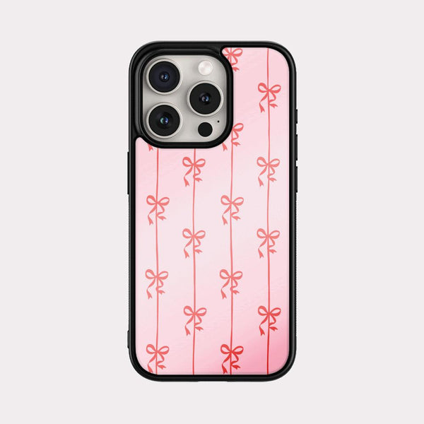 [Mademoment] Line Ribbon Pattern Design Bumper Phone Case