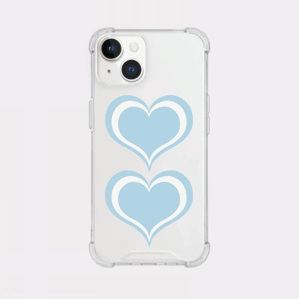 [Mademoment] Coloring Blue Design Clear Phone Case (3 Types)