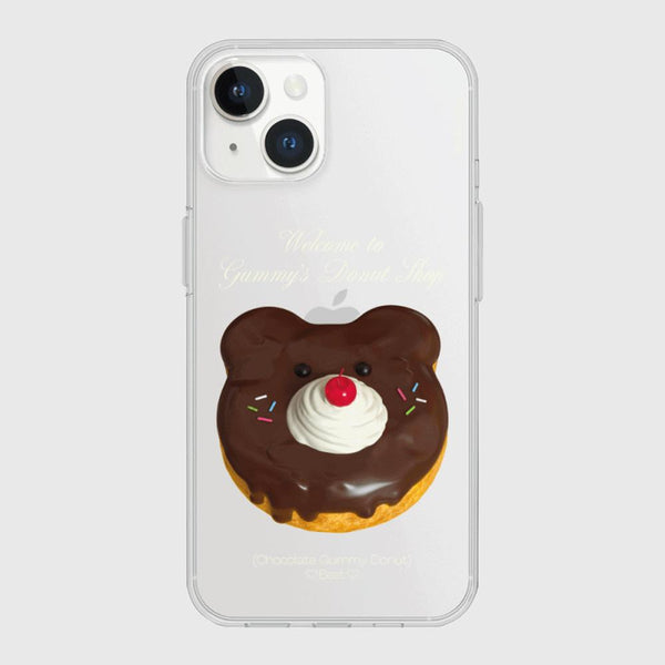 [THENINEMALL] Gummy Donut Shop Clear Phone Case (3 types)