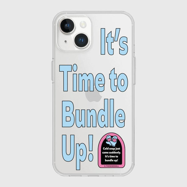 [THENINEMALL] Time To Bundle Up Clear Phone Case (3 types)