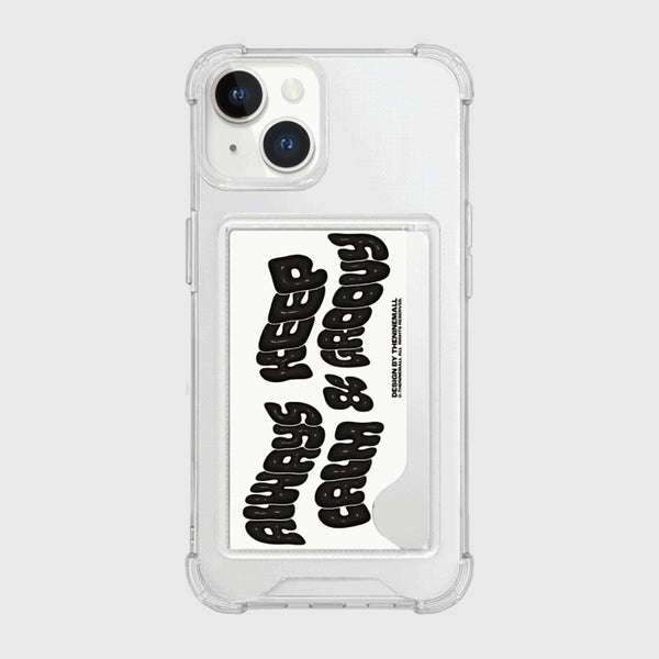 [THENINEMALL] Calm And Groovy Clear Phone Case (4 types)