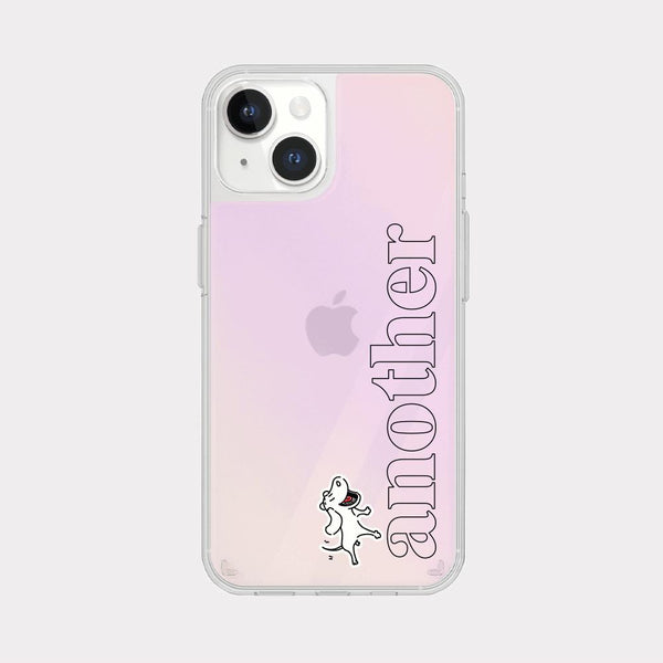 [Mademoment] Another Dog Line Design Glossy Mirror Phone Case