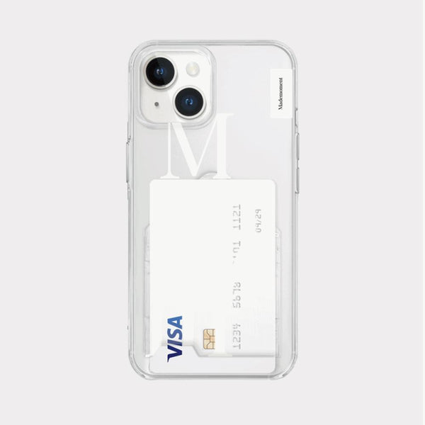 [Mademoment] Two Tone Design Clear Phone Case (3 Types)