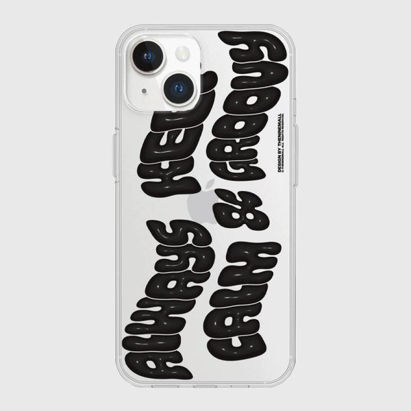 [THENINEMALL] Calm And Groovy Clear Phone Case (4 types)