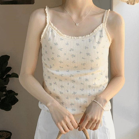 [98°C] Foren Flower Sleeveless T (2 Colors)