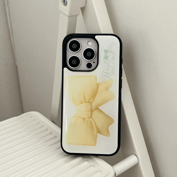 [Mademoment] Big Wish Ribbon Design Bumper Phone Case