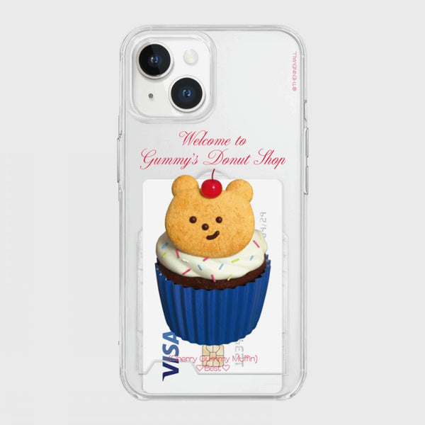 [THENINEMALL] Gummy Donut Shop Clear Phone Case (3 types)