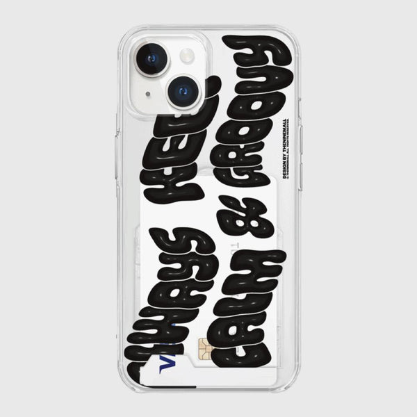 [THENINEMALL] Calm And Groovy Clear Phone Case (4 types)