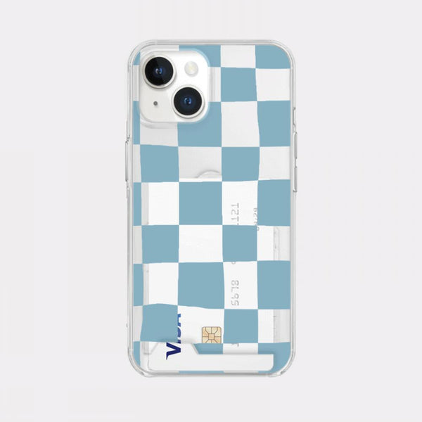 [Mademoment] Coloring Blue Design Clear Phone Case (3 Types)