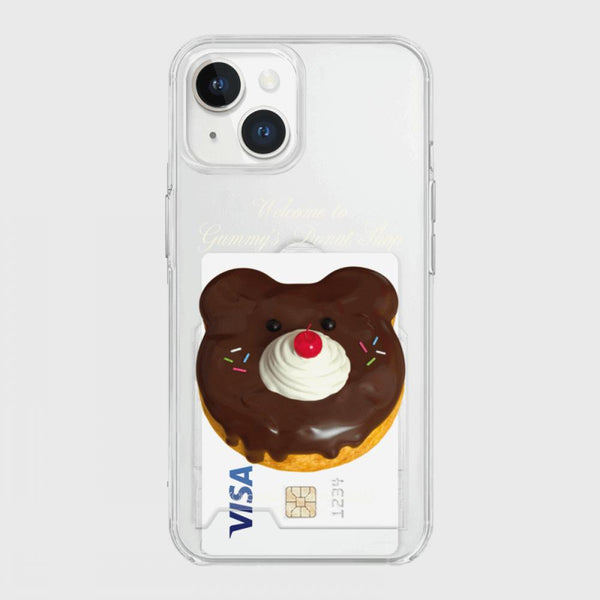 [THENINEMALL] Gummy Donut Shop Clear Phone Case (3 types)