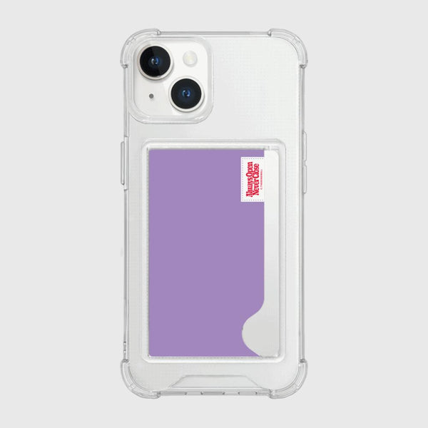 [THENINEMALL] Basic Color Label Clear Phone Case (1 Type)