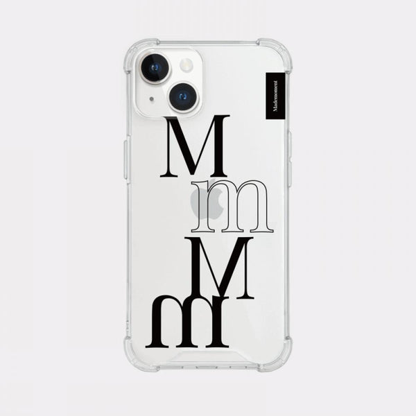 [Mademoment] Two Tone Design Clear Phone Case (3 Types)