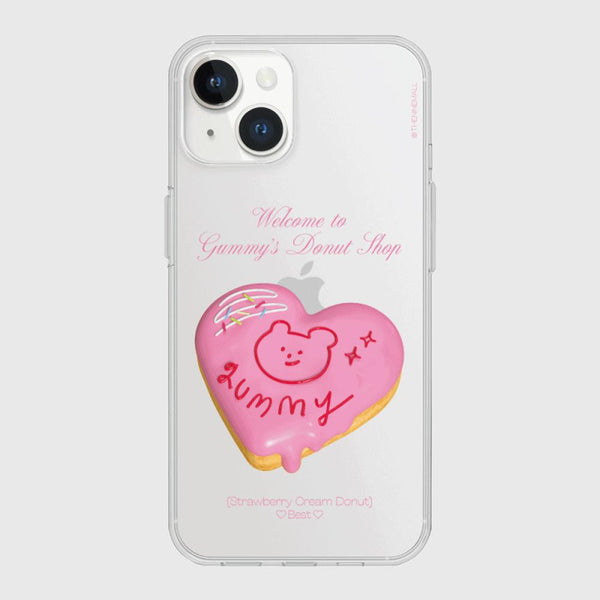 [THENINEMALL] Gummy Donut Shop Clear Phone Case (3 types)