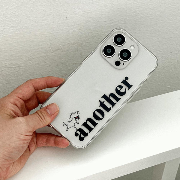 [Mademoment] Another Dog Design Clear Phone Case (3 Types)