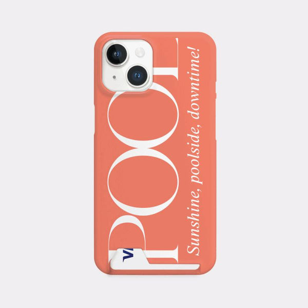 [Mademoment] Poolside Lettering Design Phone Case