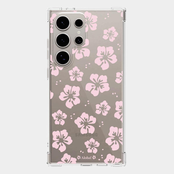 [Mademoment] Aloha Flower Design Clear Phone Case (3 Types)