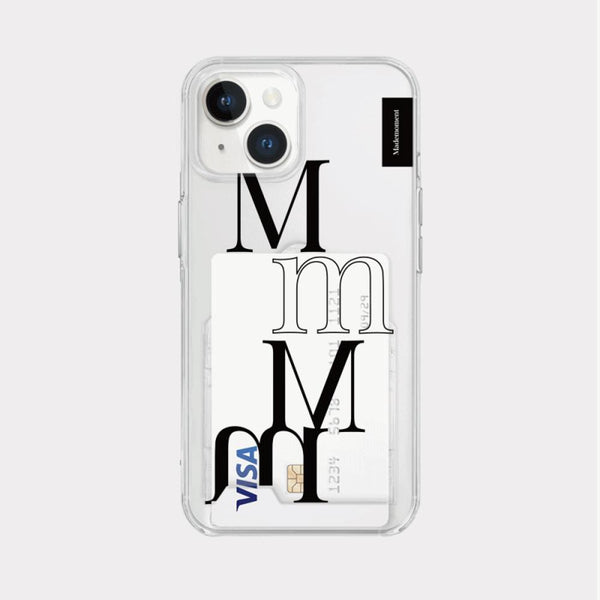 [Mademoment] Two Tone Design Clear Phone Case (3 Types)