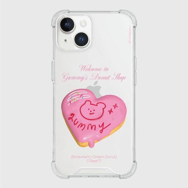 [THENINEMALL] Gummy Donut Shop Clear Phone Case (3 types)