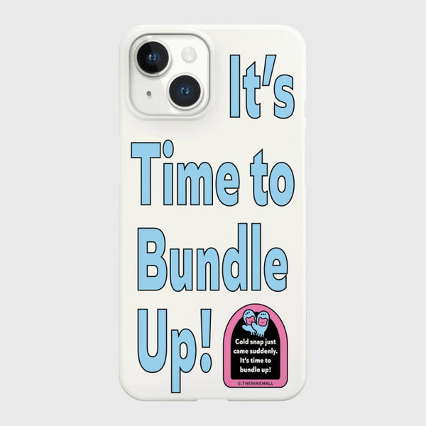 [THENINEMALL] Time To Bundle Up Hard Phone Case (2 types)