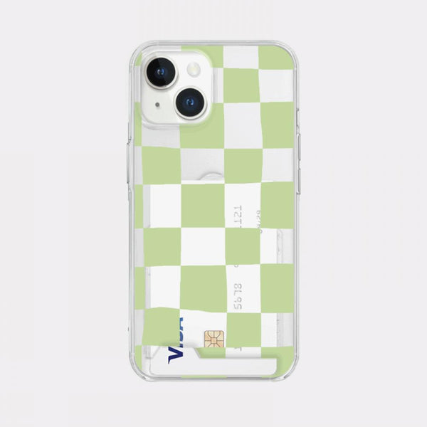 [Mademoment] Coloring Green Design Clear Phone Case (3 Types)