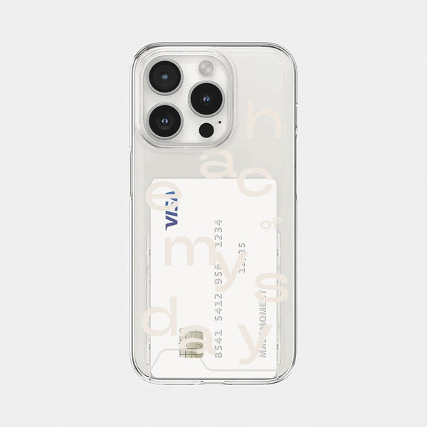 [Mademoment] Each Of Day Design Clear Phone Case (3 Types)