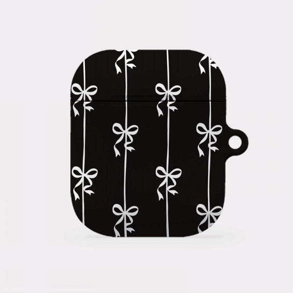 [Mademoment] Line Ribbon Pattern Design AirPods Case