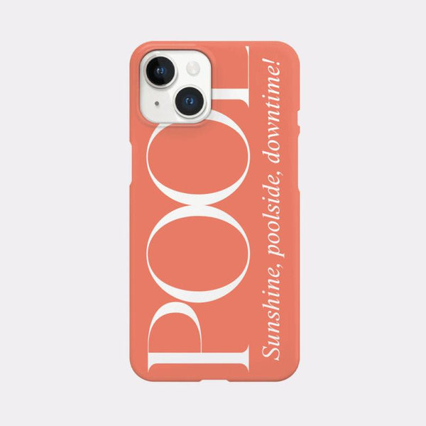 [Mademoment] Poolside Lettering Design Phone Case