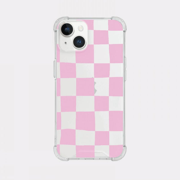 [Mademoment] Coloring Pink Design Clear Phone Case (3 Types)