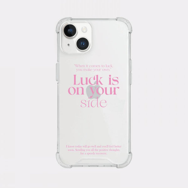 [Mademoment] Coloring Pink Design Clear Phone Case (3 Types)