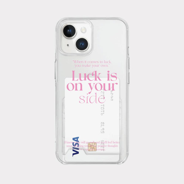 [Mademoment] Coloring Pink Design Clear Phone Case (3 Types)