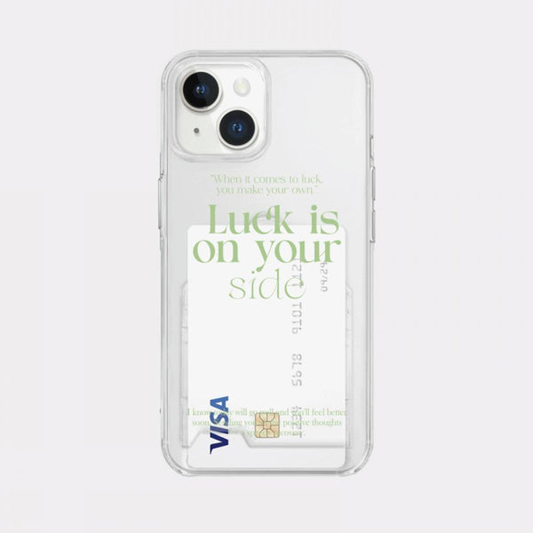 [Mademoment] Coloring Green Design Clear Phone Case (3 Types)