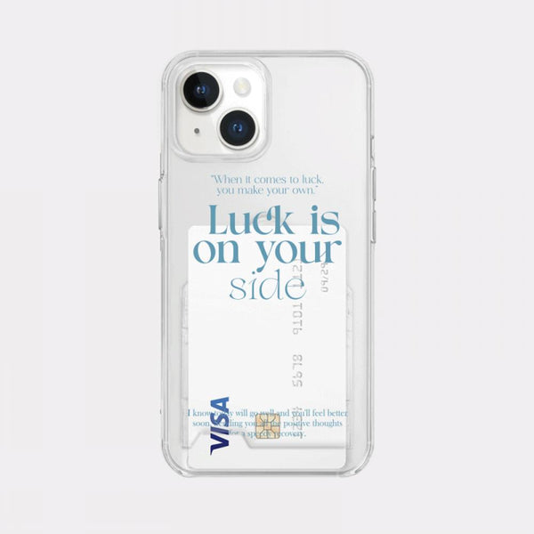 [Mademoment] Coloring Blue Design Clear Phone Case (3 Types)