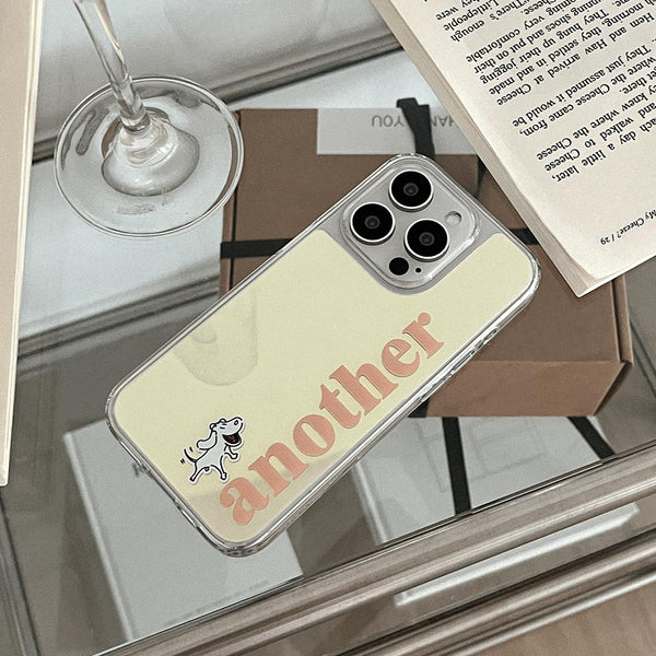 [Mademoment] Another Dog Design Glossy Mirror Phone Case