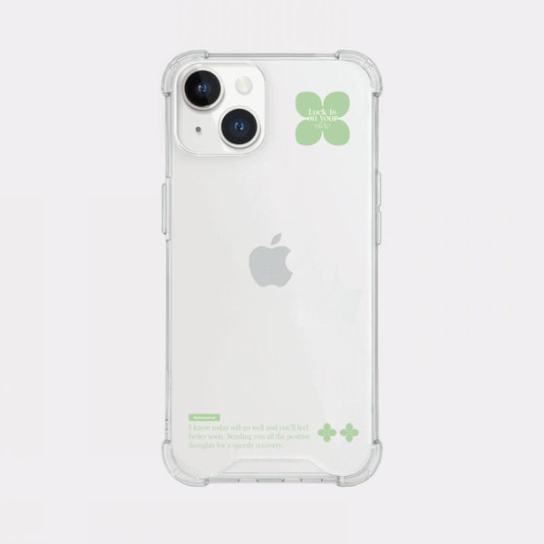 [Mademoment] Coloring Green Design Clear Phone Case (3 Types)