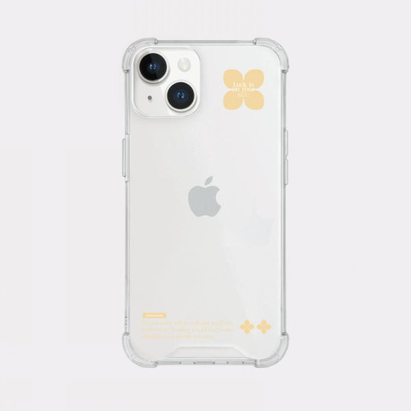 [Mademoment] Coloring Yellow Design Clear Phone Case (3 Types)